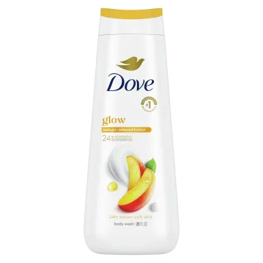 Moisturizing Bodywash  in Kenya -Dove Body Wash Glowing with Mango and Almond Butters 1bottle