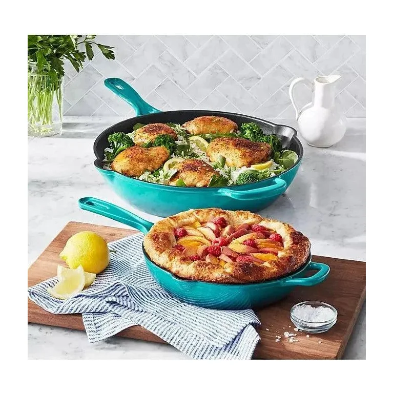 2-Piece Enamel Cast Iron Set