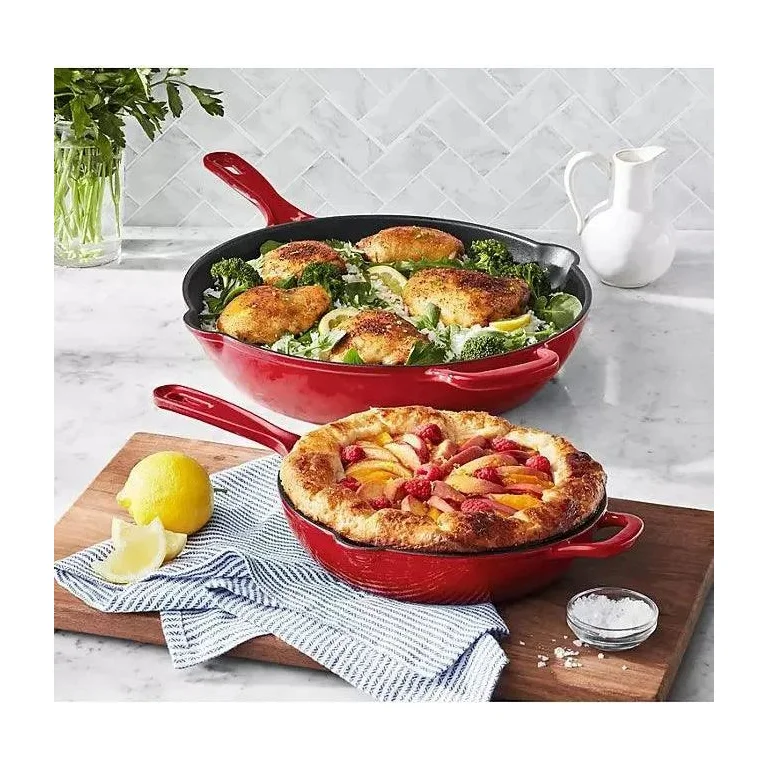 2-Piece Enamel Cast Iron Set