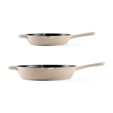 2-Piece Enamel Cast Iron Set, Dry Sand