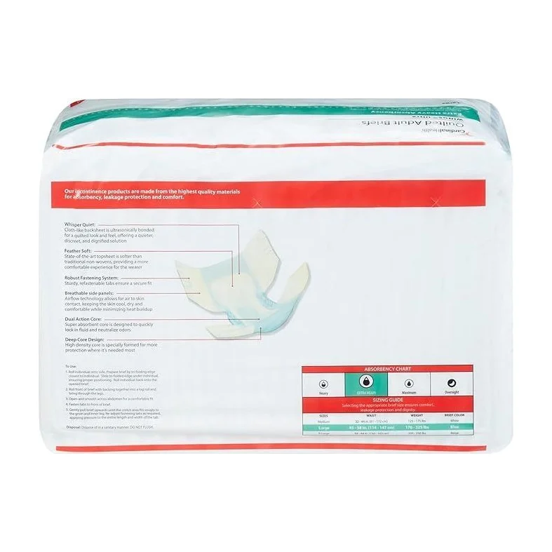 Adult Diapers Cardinal Health Quilted