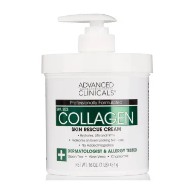 Advanced Clinicals Collagen Cream Body and Face Moisturize