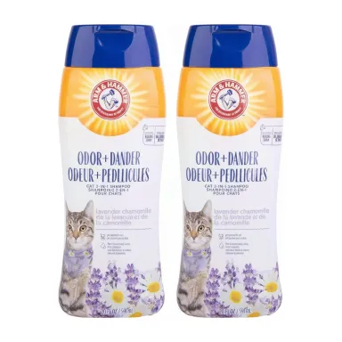 Arm & Hammer 2-in-1 Deodorizing & Dander Reducing Cat Shampoo (1-Pack)