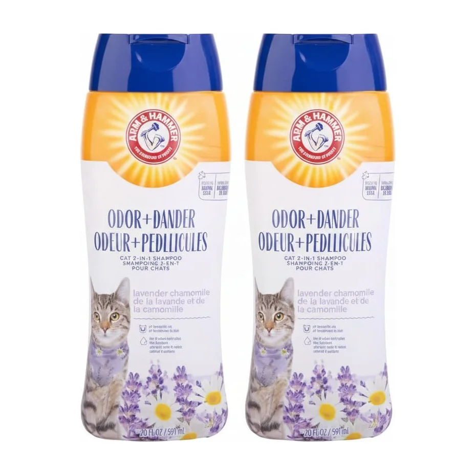Arm & Hammer 2-in-1 Deodorizing & Dander Reducing Cat Shampoo (1-Pack)