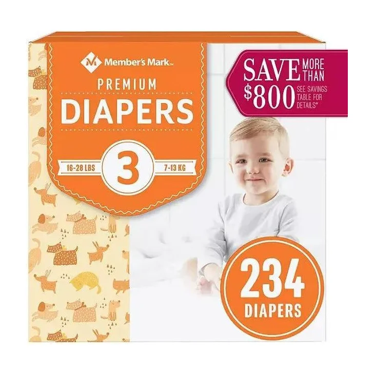 Baby Diapers in Kenya - Member's Mark Size 2 (184 Count)