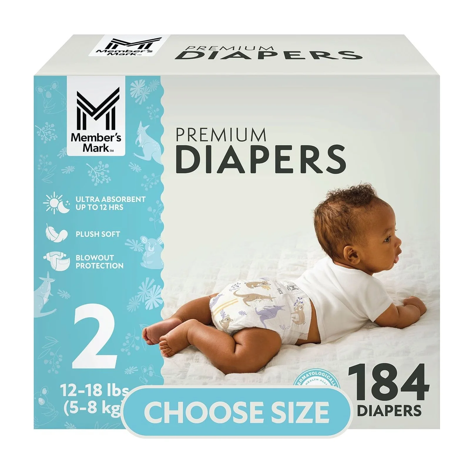 Baby Diapers in Kenya - Member's Mark Size 2 (184 Count)