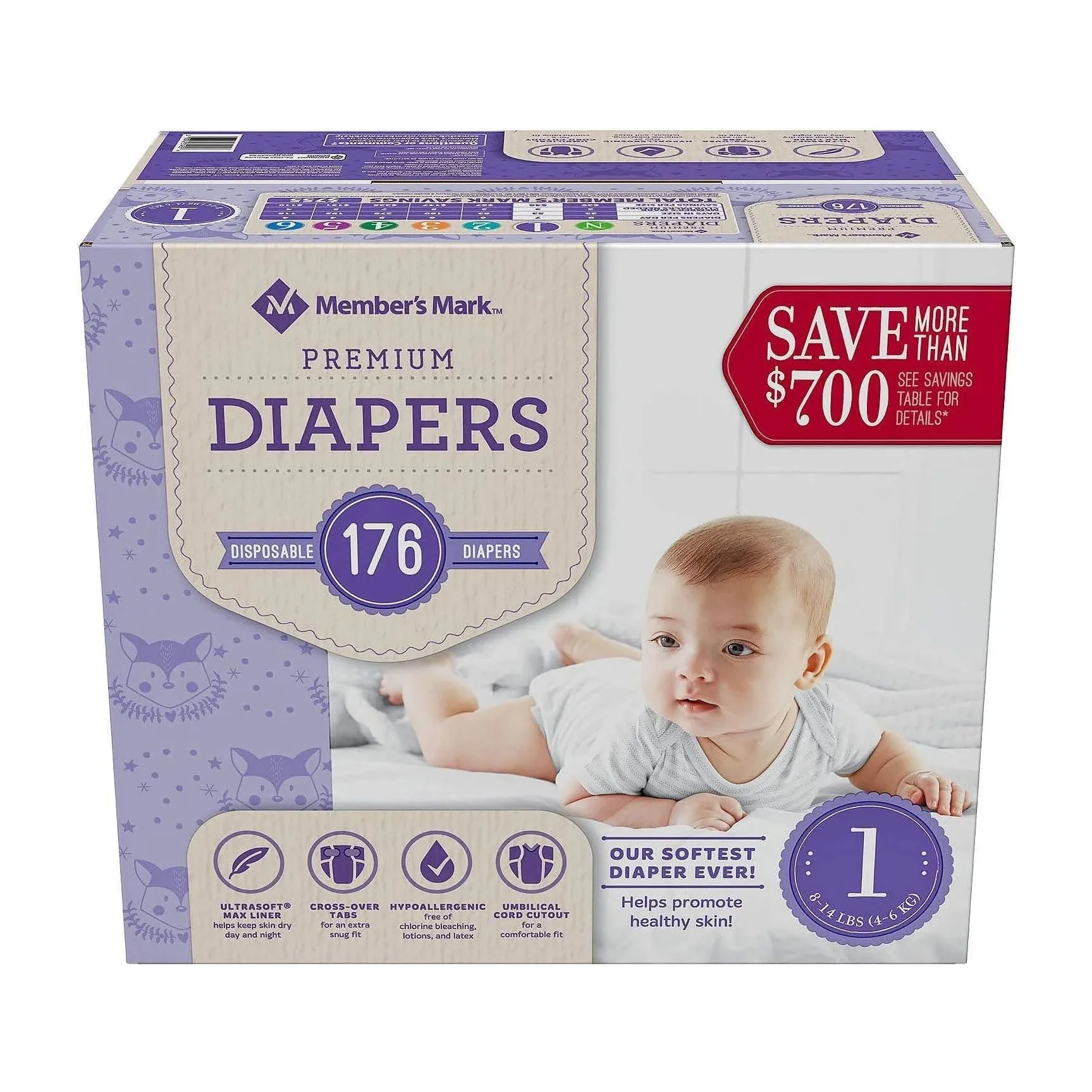 Baby Diapers in Kenya - Member's Mark Size 2 (184 Count)