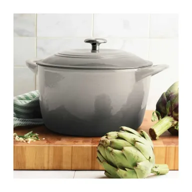 Tramontina 7 Qt Enameled Cast Iron Dutch Oven, Oyster