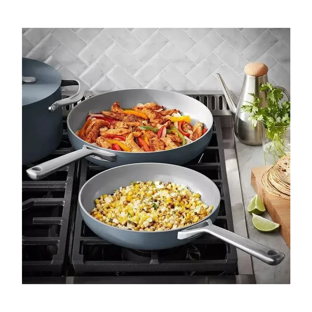 Member's Mark 11-Piece Modern Ceramic Cookware Set, Gray