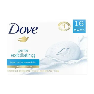 Exfoliating Soap in Kenya - Dove Gentle Exfoliating Beauty Bar, 16 ct