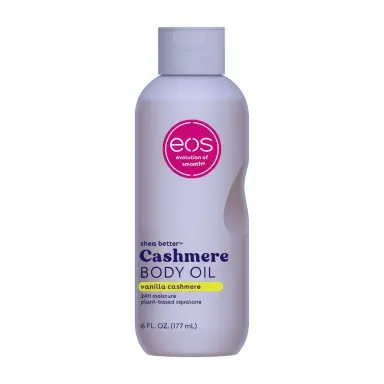 EOS Cashmere Body Oil, Vanilla Cashmere, 24 Hour Moisture