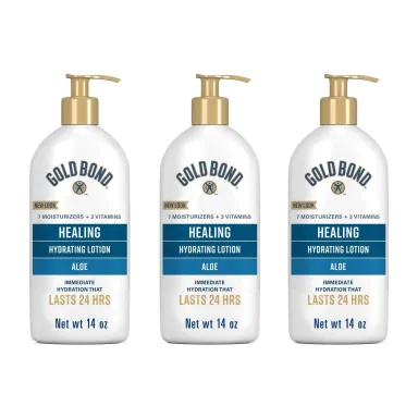Gold Bond Healing Lotion with Aloe in Kenya - 3 Pack