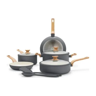 GreenPan Essence 10-Piece Ceramic Nonstick Cookware Set, Gray