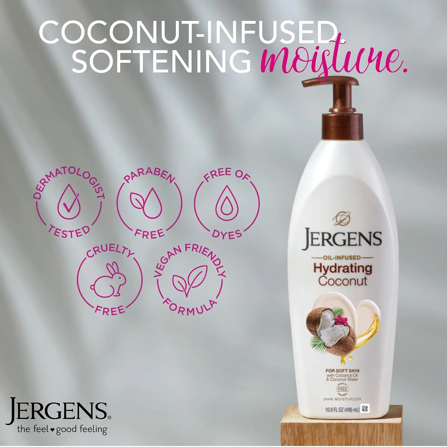 Jergens Hydrating Coconut Body Lotion (496ml)