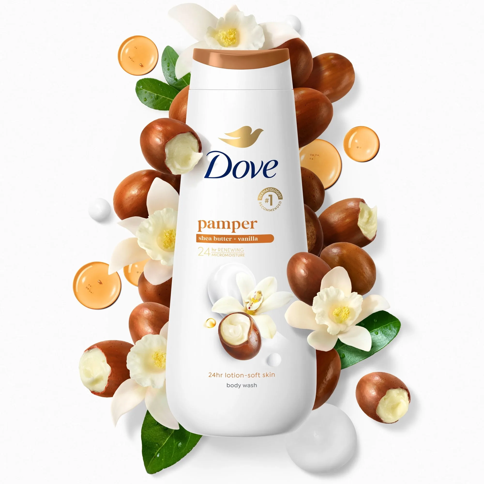 Moisturizing Bodywash  in Kenya -Dove Body Wash Pamper Shea Butter and Vanilla 1bottle