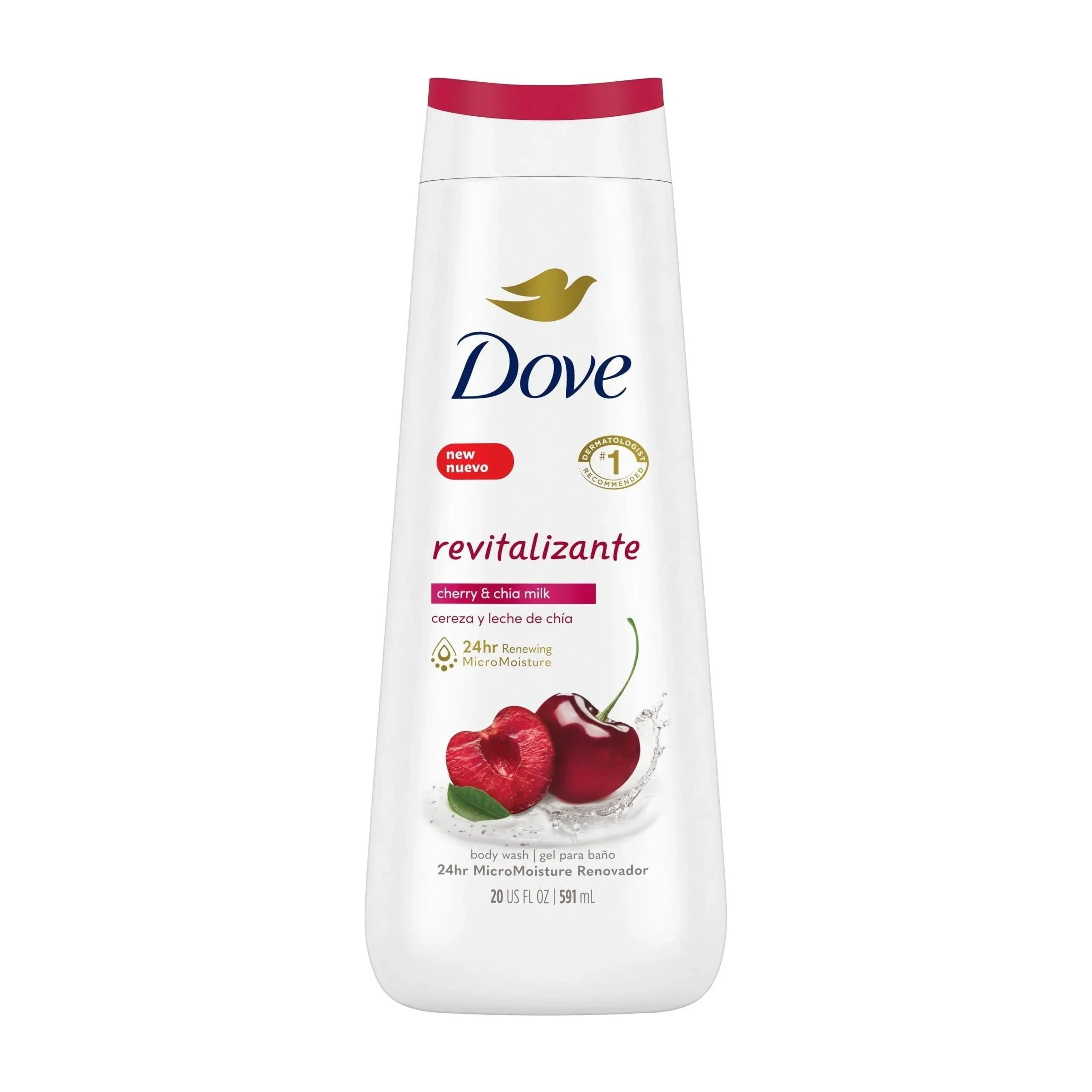 Dove Revitalizante Body Wash in Kenya - Cherry and Chia Milk 1 bottle