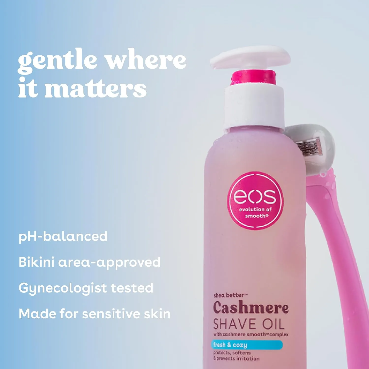 Hydrating Shave Oil in Kenya-Eos Cashmere Shave Oil- Fresh & Cozy