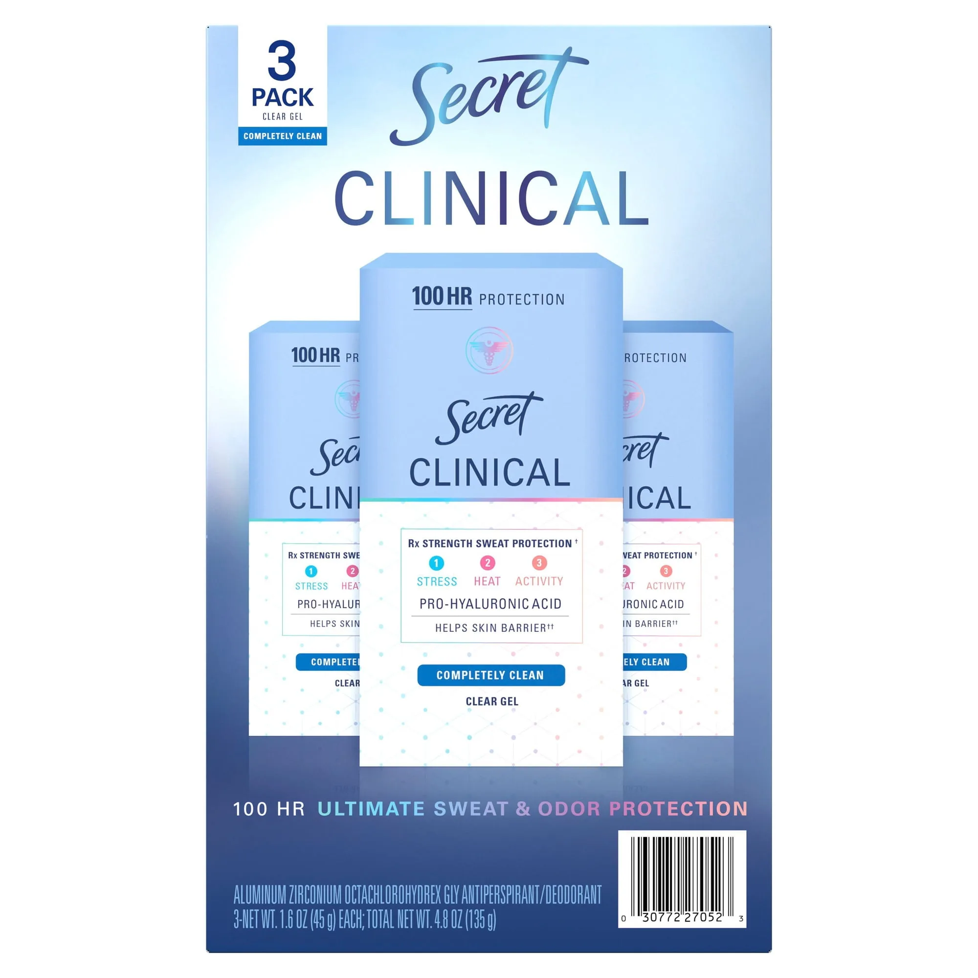Secret Clinical Strength Clear Gel Deodorant in Kenya- 3 pack