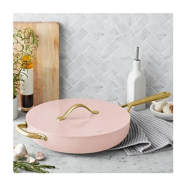 Member's Mark 5.5 Quart Jumbo Ceramic Nonstick Pan, Grey