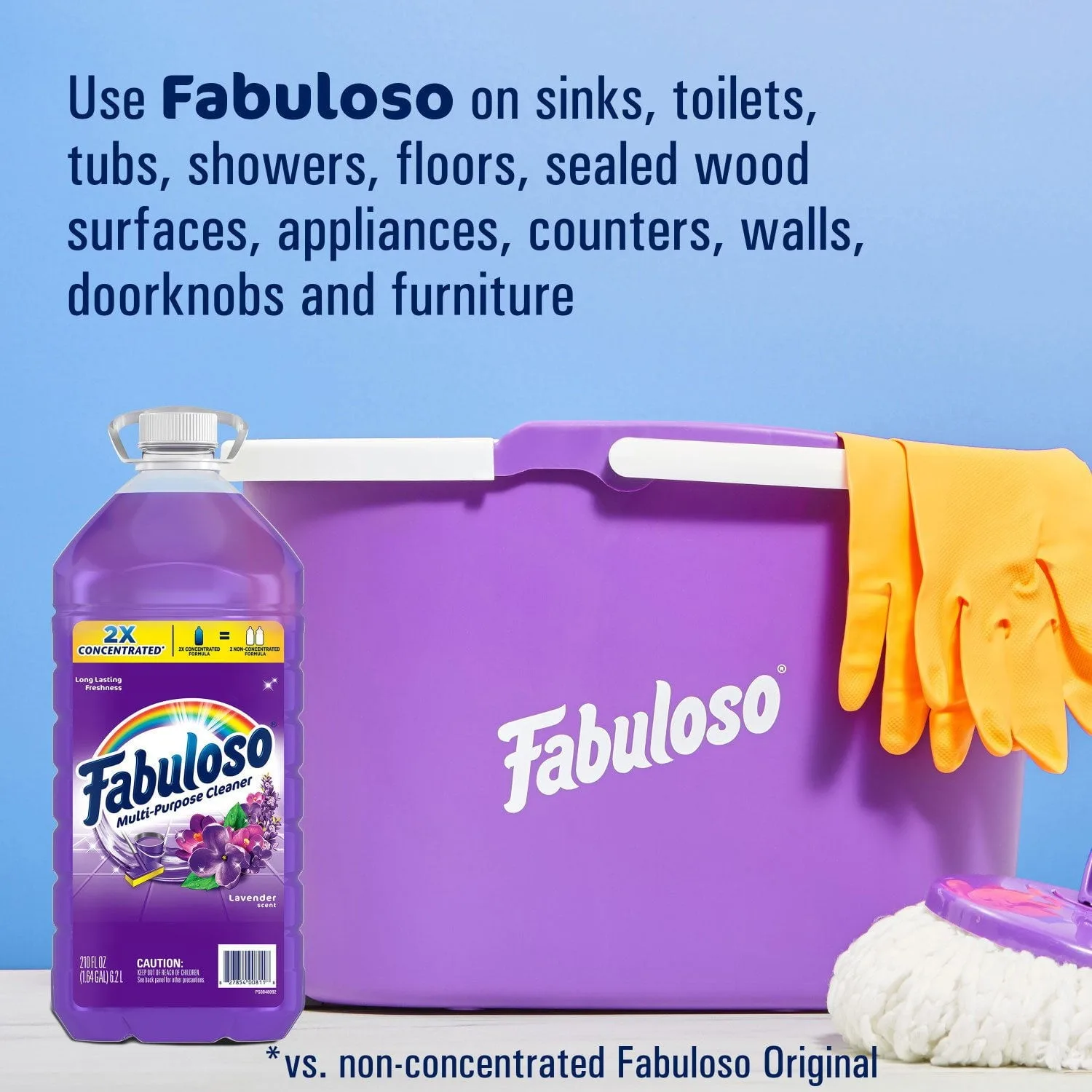 Multi-Purpose Cleaner in Kenya - Fabuloso 2X Concentrated Lavender , 6.2Litres