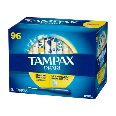 Tampons in Kenya - Tampax Pearl Regular, 96 Count
