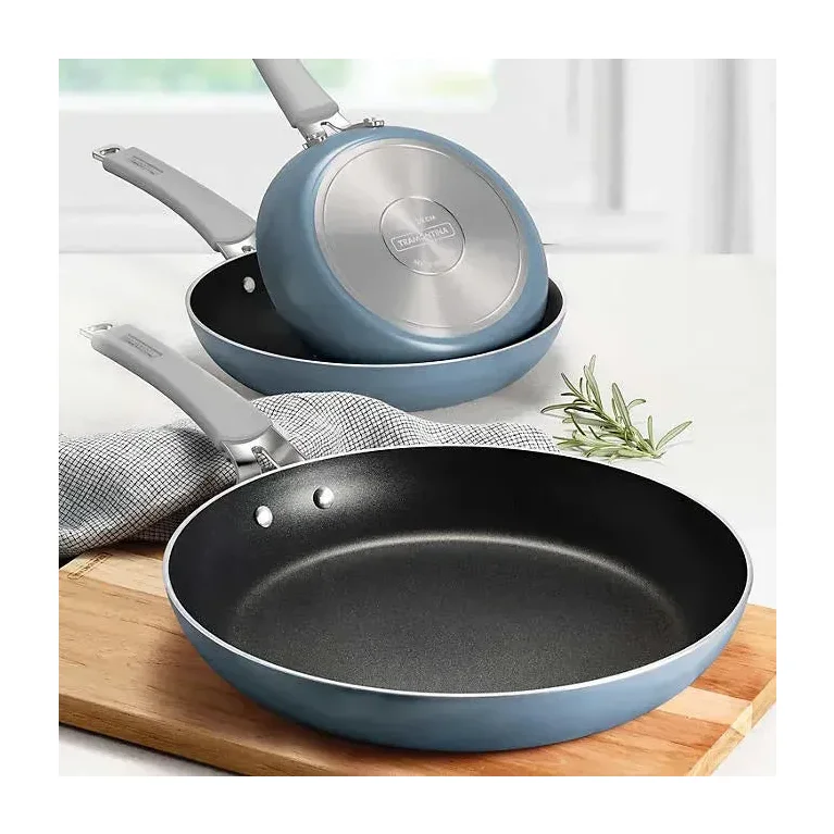 Tramontina 3-Pack Fry Pans, White