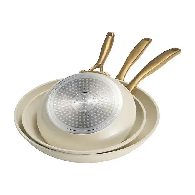 Tramontina 3-Pack Fry Pans, White