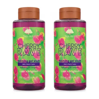 Tree Hut Cherry Rave Foaming Body Wash