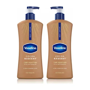 Vaseline Intensive Care Cocoa Radiant Body Lotion, 2 pk